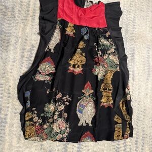 Red Valentino Crepe Flutter sleeve dress